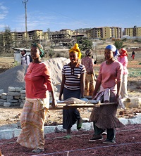 women_carrying_sand_on_housing_site_yeka_abado