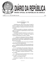 despacho_presidencial_37-18_de_2_de_abril_aprovacao_plano_director_geral_metropolitano_de_luanda