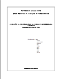 Kuanza Norte Vulnerability Assessment Report - June 2004