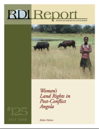 Women's Land Rights in Post-Conflict Angola - RDI & DW 2008